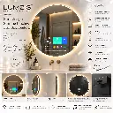 USPs van de Lumzis badkamer spiegel met Smart functie en Speakers bluetooth.webp